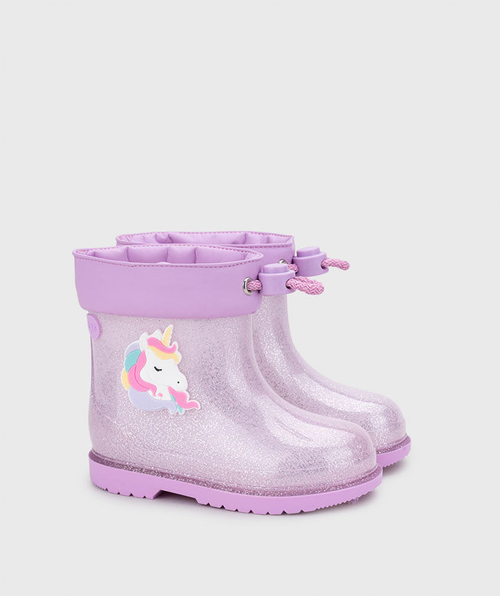 Botas Bimbi Unicornio Glitter Malva Igor