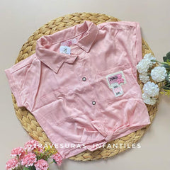Blusa Bolsillo Detalle Oso rosa