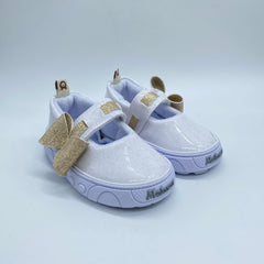 Tenis Brillo Moño Dorado Melosos