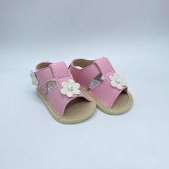Sandalias Sin Suela Flor Rosa Melosos