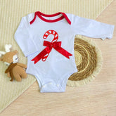 Body Manga Larga Navidad Bastón