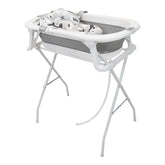 Bañera Plegable Stand Con Malla Y Soporte Gris Happy Baby