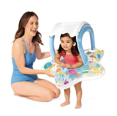Flotador Inflable Con Techo Peces BEBE