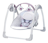 Columpio Eléctrico Deluxe Portátil Elefante Lila