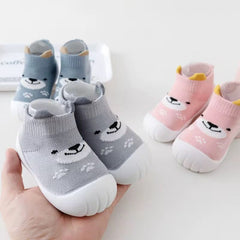 Media Con Suela Estampado Oso