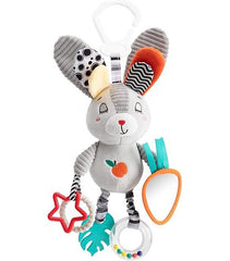 Peluche Sonajero Blanco y Negro