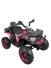 Cuatrimoto montable recargable para niños rosa y roja 4 ruedas