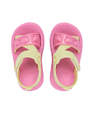 sandalias rosa con corazones para niña modelo fashionista