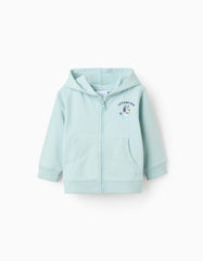 Saco azul claro con capucha y estampado de Bluey Zippy para niño