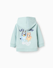 Vista trasera saco Bluey con personajes impresos