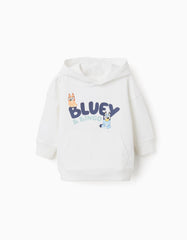 Sudadera capucha blanco Bluey & Bingo niños