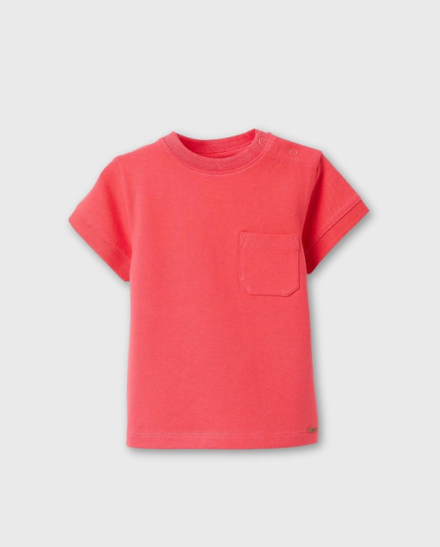 Camiseta Bolsillo Rojo Zippy