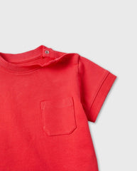Camiseta Bolsillo Rojo Zippy Color
