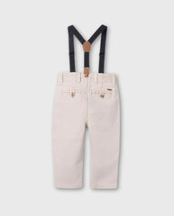 Pantalón Con Tirantes Beige Zippy Niño
