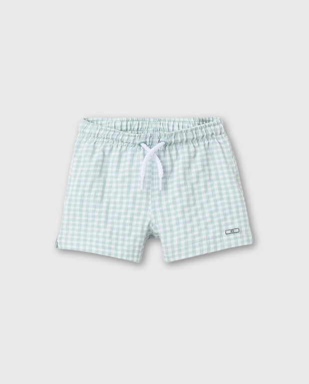 Bermuda Cuadros Azul Zippy