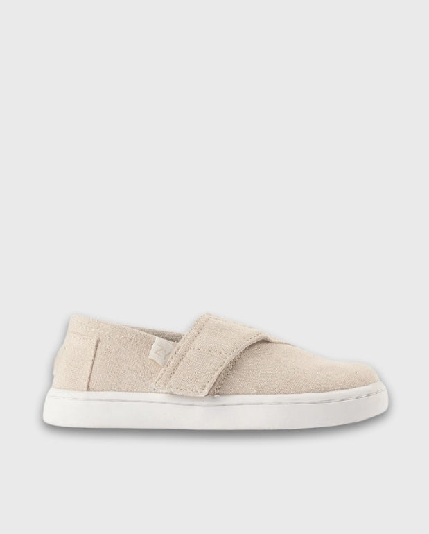 Tenis Velcro Lona Beige Zippy