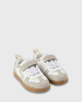 Tenis Velcro Combinado Blanco Zippy