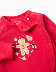 Vista trasera del pijama rojo