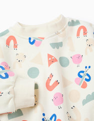 Conjunto Estampado Figuras Beige Zippy