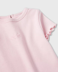 Blusa Bordado Flores Rosa Zippy Detalle