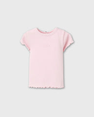 Blusa Bordado Flores Rosa Zippy