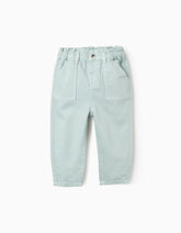 Pantalón Resortado Bebé Niña Verde Zippy