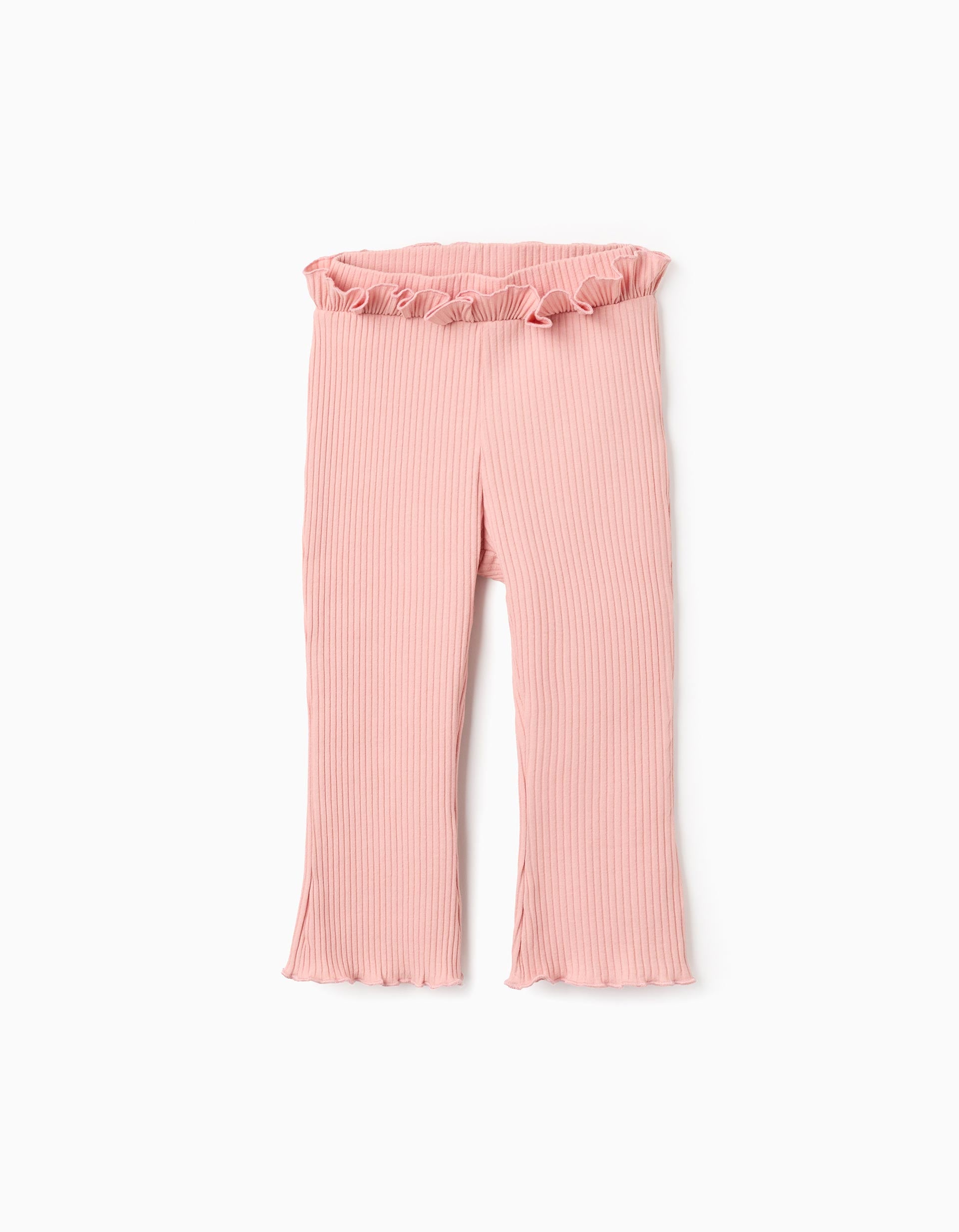 Pantalón Acanalado Bebé Niña Rosa Pastel Zippy