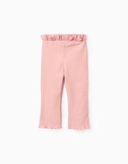 Pantalón Acanalado Bebé Niña Rosa Pastel Zippy estilo
