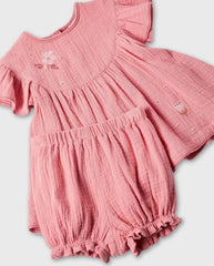 Vestido Con Panty Flor Rosa Zippy Fashion