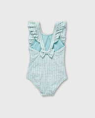 Vestido de Baño Moño Cuadros Azul Zippy Playa