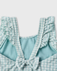 Vestido de Baño Moño Cuadros Azul Zippy Verano