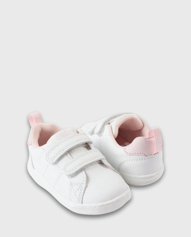 Tenis Velcro Combinado Rosa Zippy Pink