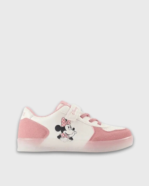 Tenis Con Luces Minnie Rosa Zippy