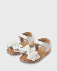 Sandalia Con Lazo Blanco Zippy Niña