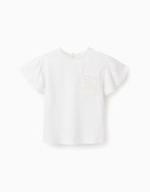 Blusa Detalle Crochet Blanco Zippy