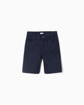 Bermuda Twill Navy Zippy