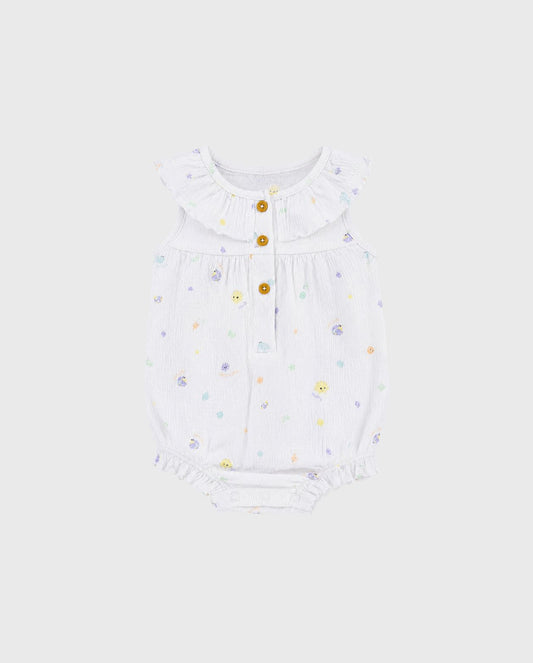 Body Cuello Estampado Cangrejo Blanco Zippy
