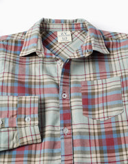 Camisa Manga Larga Cuadros Verde Zippy detalle