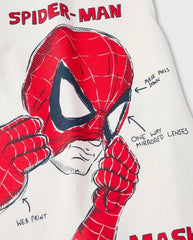 Camiseta Spider-Man Blanco Zippy Superheroe