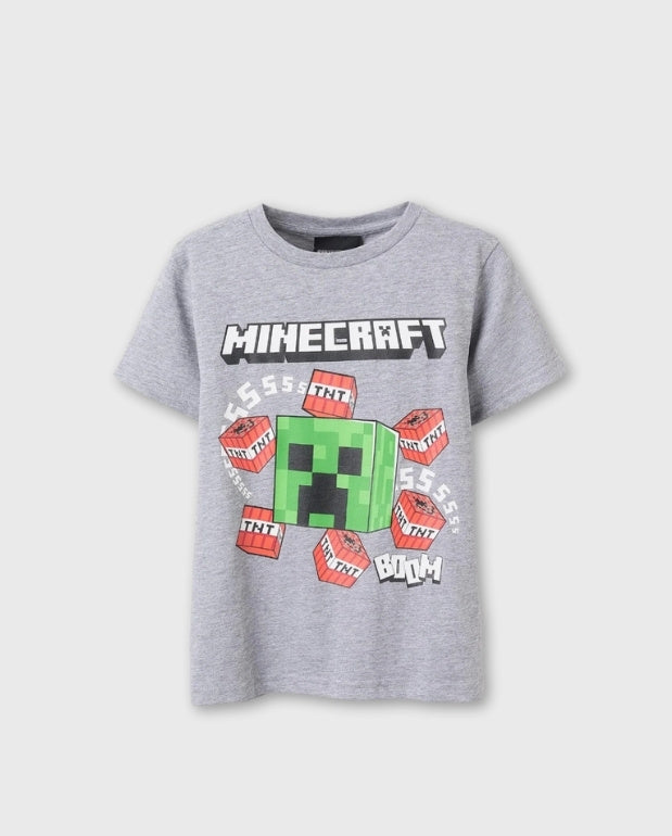 Camiseta Estampado Minecraft Zippy