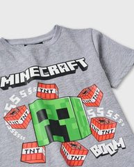 Camiseta Estampado Minecraft Zippy Videojuego