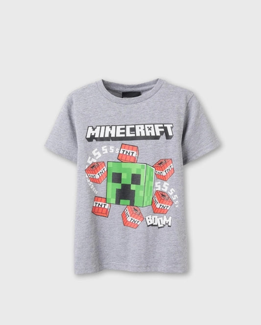 Camiseta Estampado Minecraft Zippy