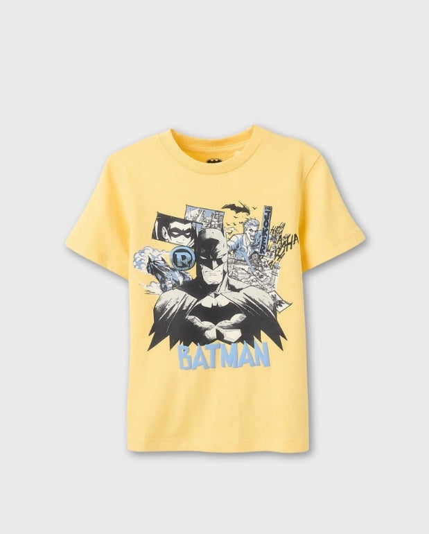 Camiseta Estampado Batman Amarillo Zippy