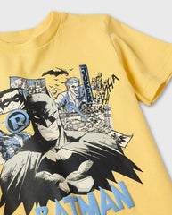 Camiseta Estampado Batman Amarillo Zippy Robin