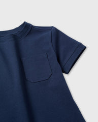 Camiseta Bolsillo Azul Zippy Detalle