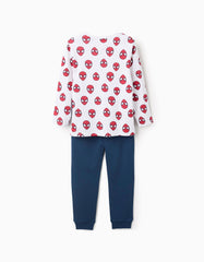 Vista trasera del conjunto de pijama Marvel
