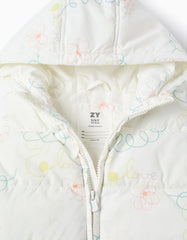 Chaleco Impermeable Blanco Zippy detallle
