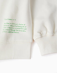 Vista posterior completa del saco blanco Zippy