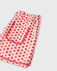Conjunto Short Puntos Rojo Niña Zippy Detalle