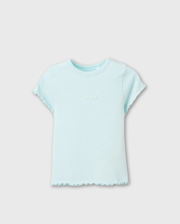 Blusa Bordado Flores Azul Zippy